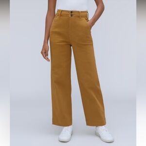 Size 4 everlane wide leg pants in Tapenade